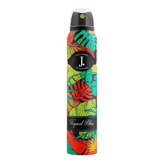 Original J Tropical Bliss Body Spray 200ml – All Day Freshness