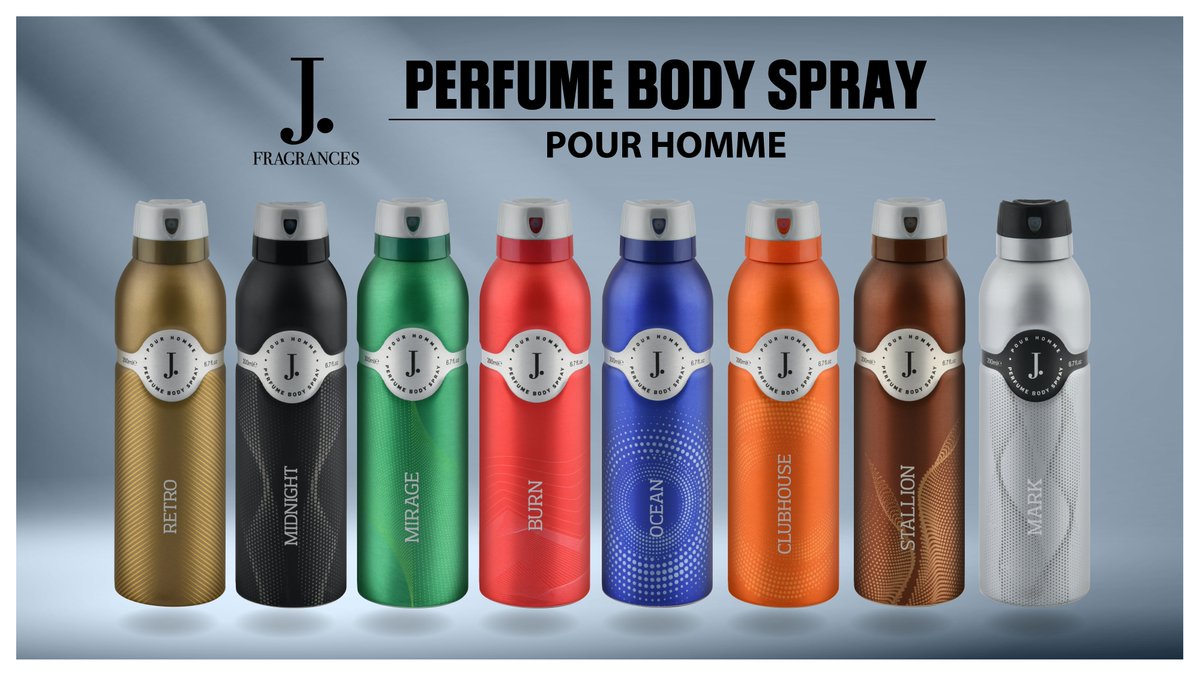 Original J Mirage Body Spray 200ml for Men – Long Lasting Fresh Fragrance