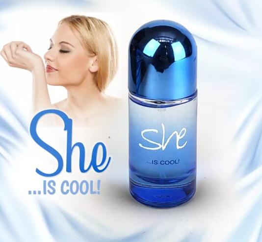 She Perfume Cool 25ml – Refreshing Mini Perfume, Long-Lasting Scent