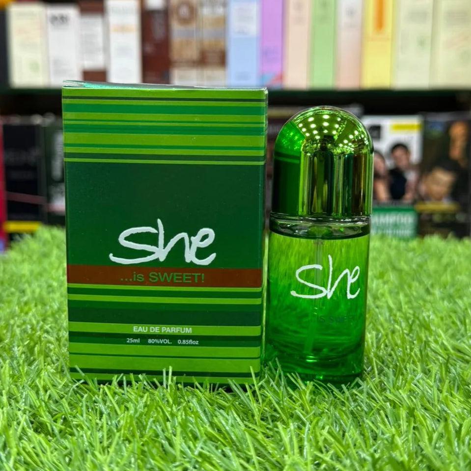 She Sweet Perfume 25ml – Soft, Romantic & Long Lasting Fragrance for Women
