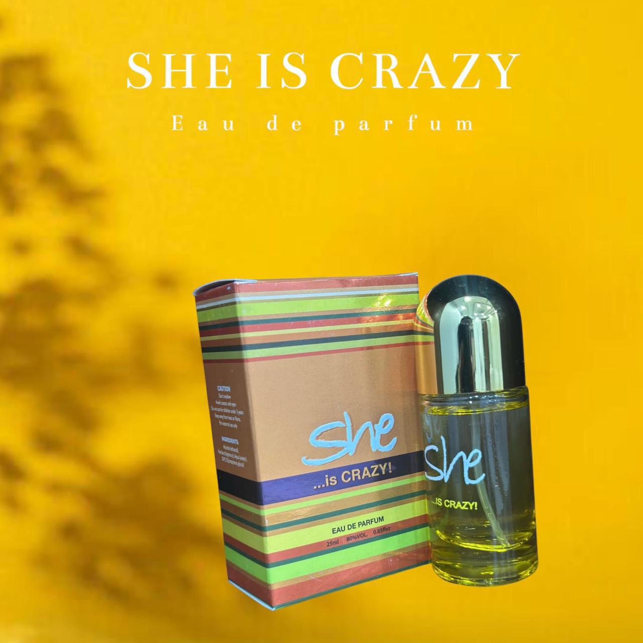 She Crazy Perfume 25ml – Bold, Playful & Long Lasting Fragrance for Women