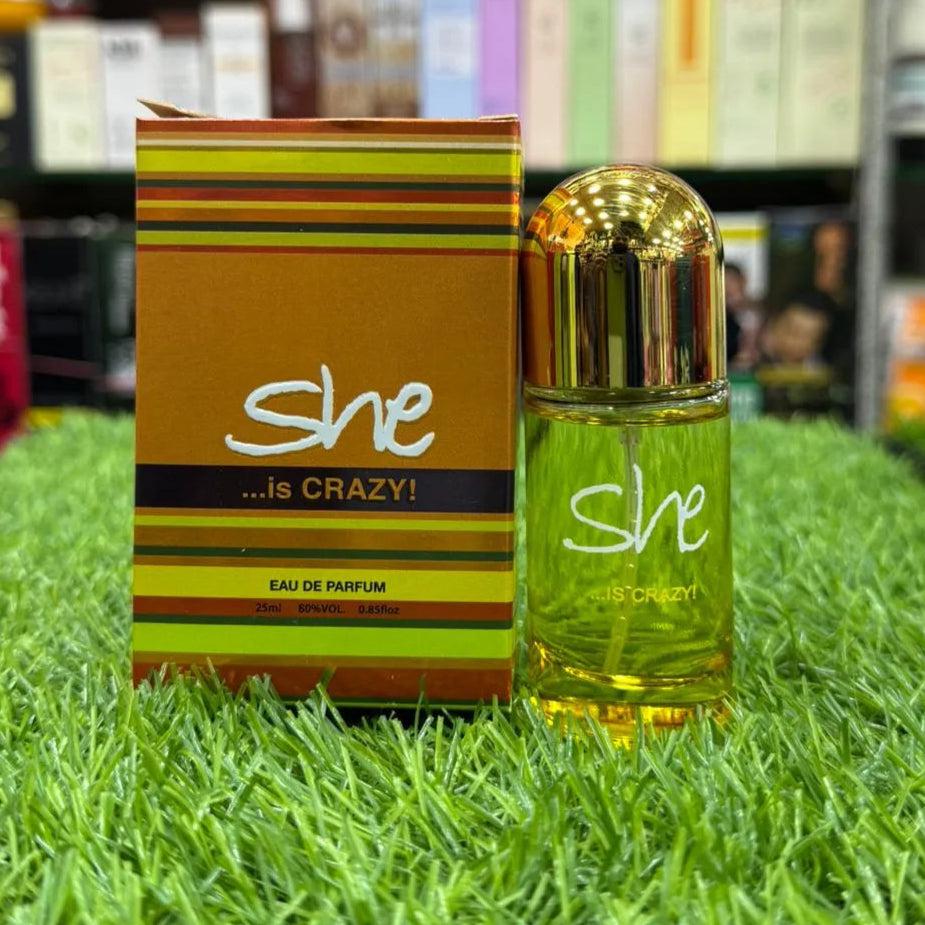She Crazy Perfume 25ml – Bold, Playful & Long Lasting Fragrance for Women