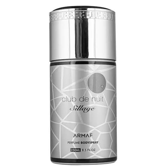 Armaf Club De Nuit Sillage Body Spray 250ml – Fresh & Unisex Floral Woody Scent