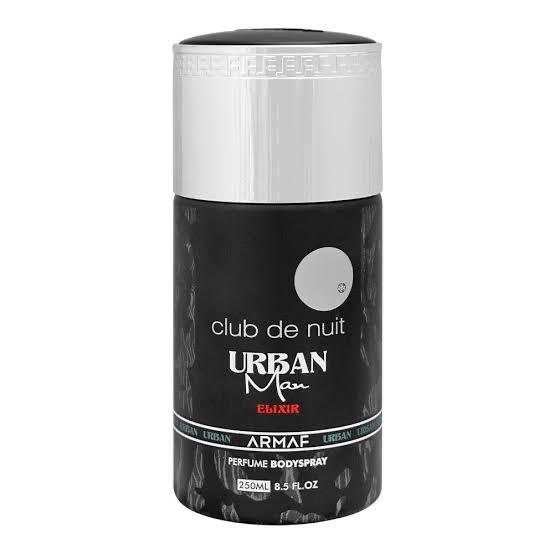 Armaf Club De Nuit Urban Man Elixir Body Spray for Men – 250ml | Fresh Masculine Scent