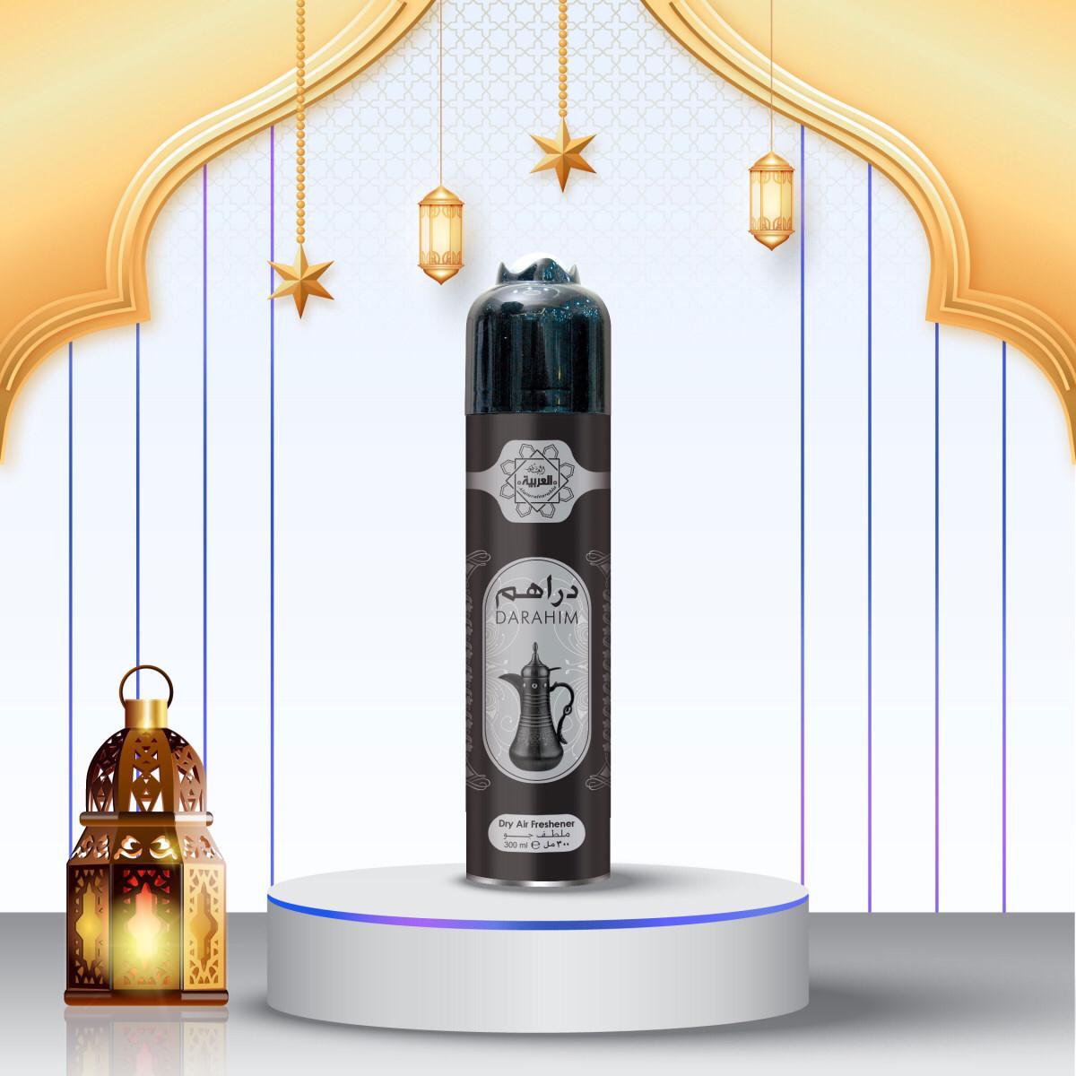 Al Arabia Dirham Air Freshener 300ml – Long Lasting Arabic Fresh Home & Car Fragrance Spray