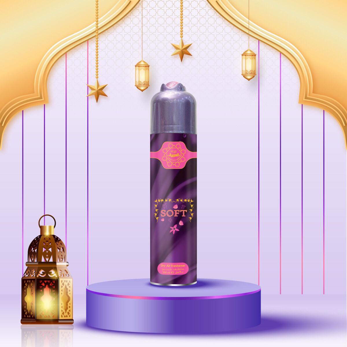 Al Arabia Soft Air Freshener 300ml – Mild Fresh Long Lasting Home & Car Fragrance Spray