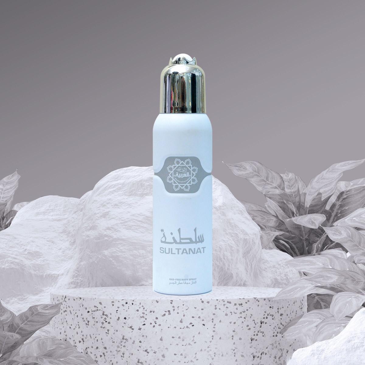 Al Arabia Gas Free Sultanat Body Spray 120ml – Fresh Arabic Long Lasting Perfume Spray for Men & Women