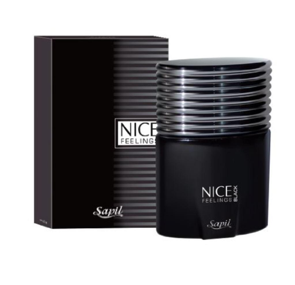 Sapil Black Nice Feeling Perfume for Men 100ml – Fresh Woody Long Lasting Fragrance