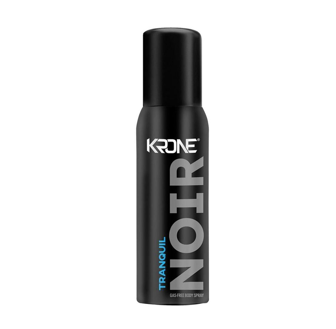 Krone Noir Tranquil Body Spray 120ml – Elegant Woody Floral Long Lasting Perfume Spray for Men & Women