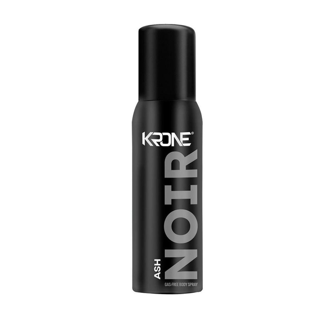 Krone Noir Ash Body Spray 120ml – Elegant Woody Long Lasting Perfume Spray for Men & Women