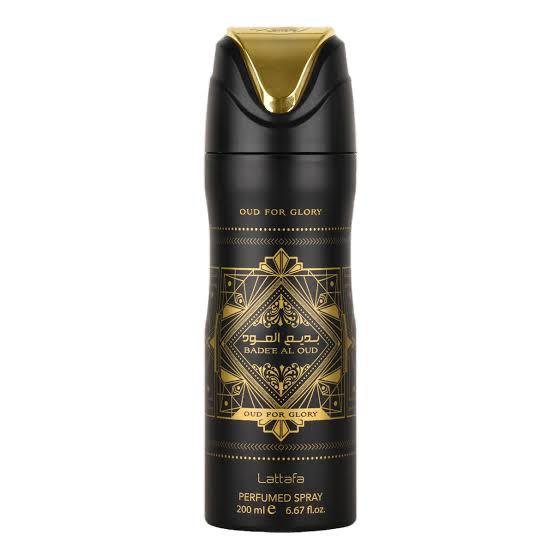 "Lattafa Badee Al Oud 200ml – Signature Body Spray for Men & Women"