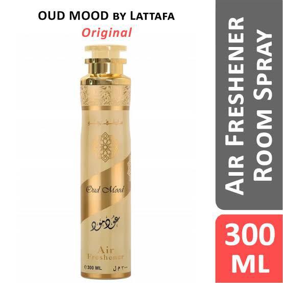 Lattafa Oud Mood Air Freshener 300ml – Long Lasting Room Spray