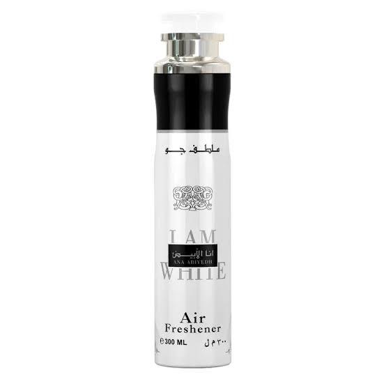 Lattafa Air Freshener I AM White Ana Abiyedh 300ml – Premium Long Lasting Spray