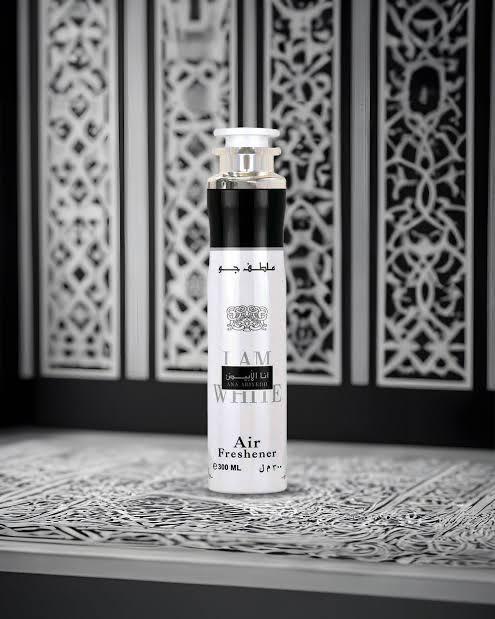 Lattafa Air Freshener I AM White Ana Abiyedh 300ml – Premium Long Lasting Spray