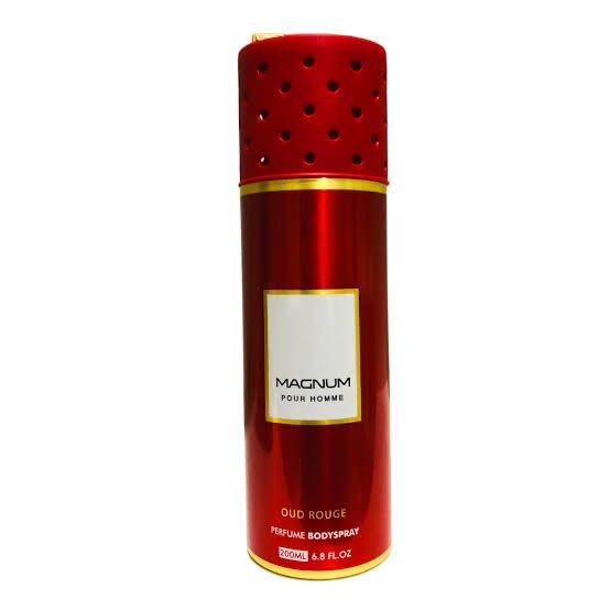 Armaf Magnum Oud Rouge Body Spray 200ml – Long Lasting Unisex Fragrance